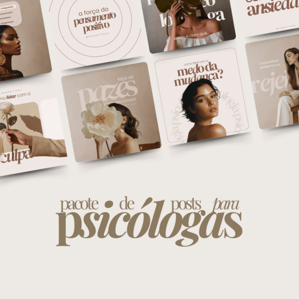 Pacote de Posts para Psicólogas, Terapeutas e Psiquiatras
